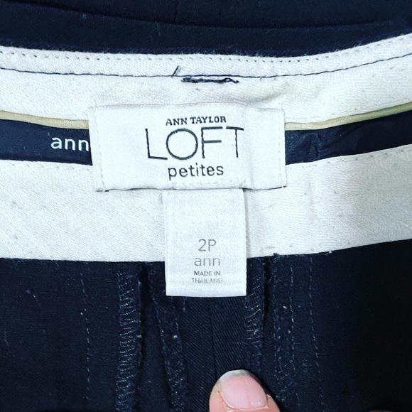 🔥 NWT LOT OF 3 LOFT WOMEN COTTON WORK BUSINESS TROUSERS 2 WIDE 1 PENCIL - Picture 8 of 16